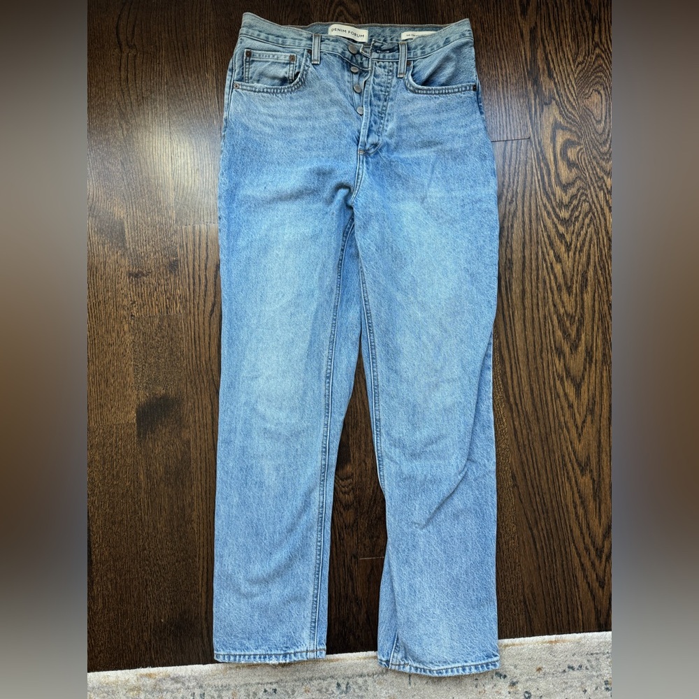 Denim Forum Light Blue High-Rise Jeans